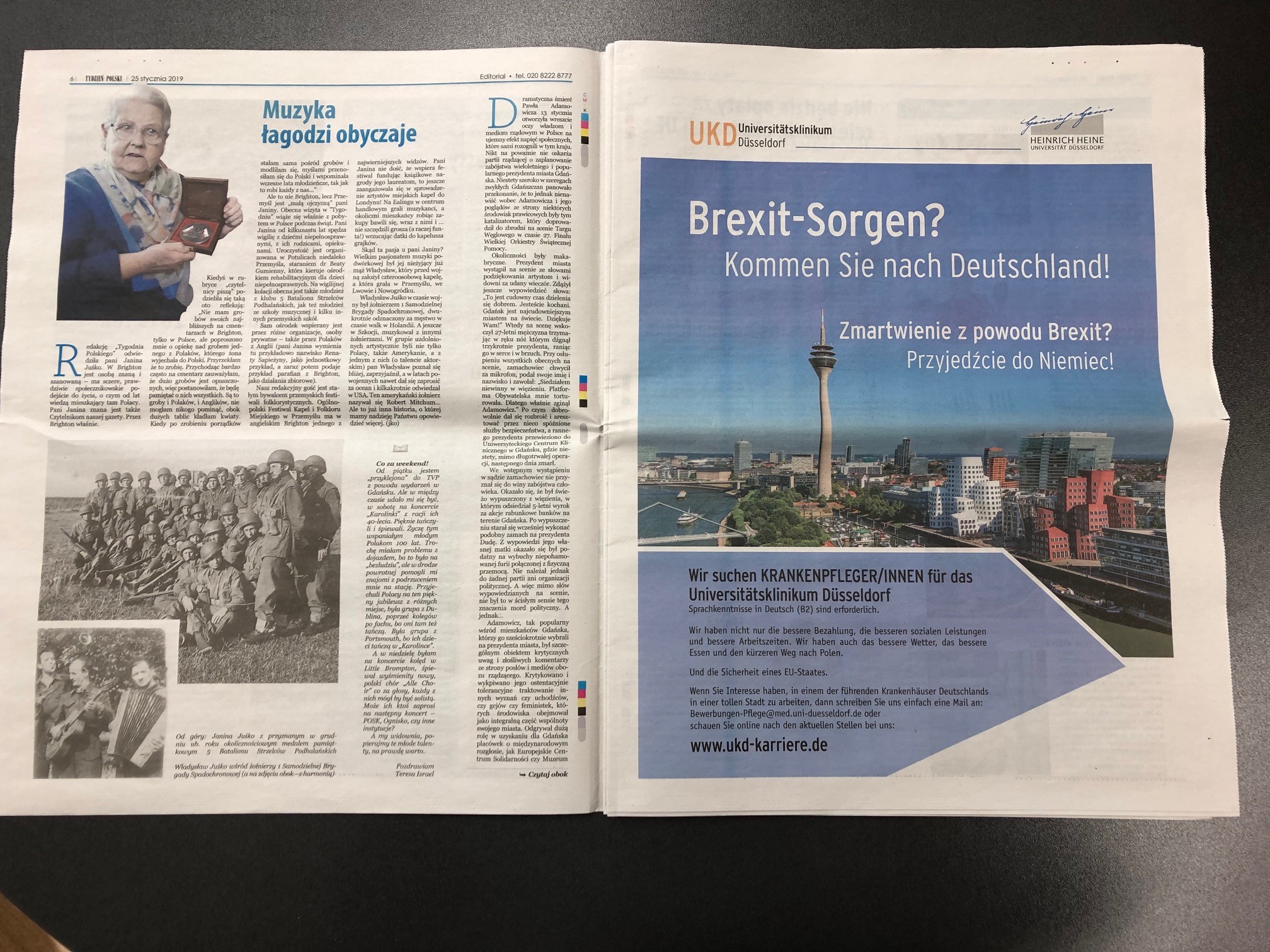 Was haben die jüngsten Entwicklungen in der Europapolitik mit der Rekrutierung von Fachpersonal in der Uniklinik Düsseldorf zu tun? Eine ganze Menge. Die Klinik kam nämlich auf die findige Idee, vom Bretix betroffenen polnischen Pflegekräfte mit einer Anzeigenkampagne nach Deutschland abzuwerben.