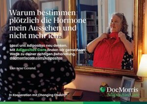 Mit einer Aktivierungskampagne machen Novo Nordisk und die Zur Rose-Gruppe auf das digitale Patientenangebot Adipositas Care aufmerksam. © DocMorris