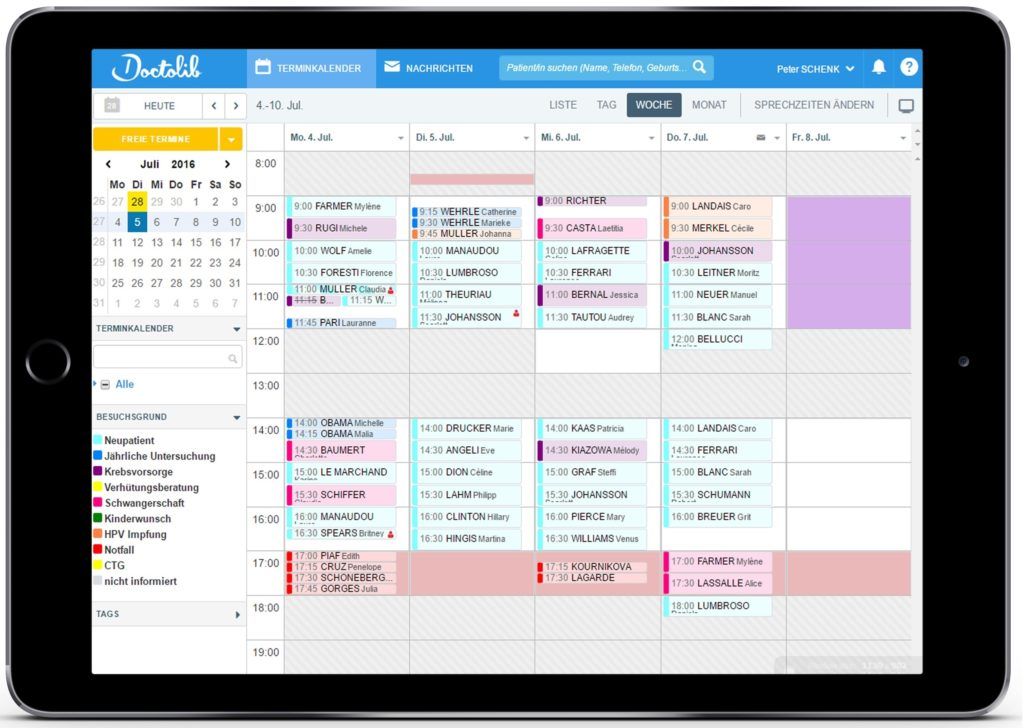 Digitalisierung der Terminvergabe durch Doctolib