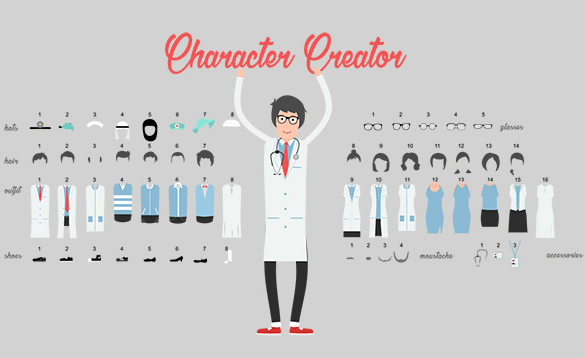 Character Creator für Erklärvideos