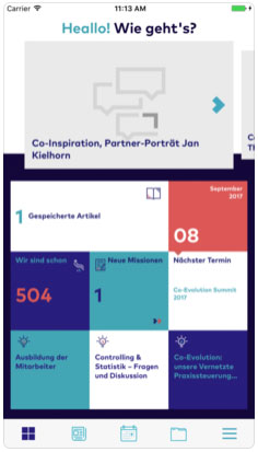 Zur Co-Evolution gehört auch eine Community-App.