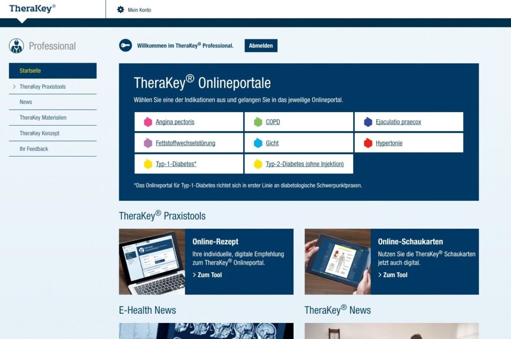 Patientenprogramme: TheraKey © BERLIN-CHEMIE