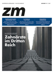 Die neu gestaltete zm-Titelseite der ersten Ausgabe in 2020.